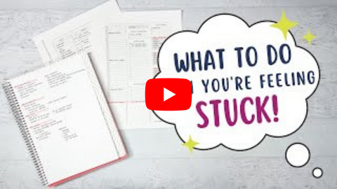 amplify planner youtube what to do when you feel stuck with your planner
