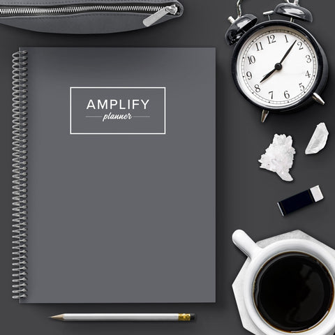 charcoal undated amplify planner