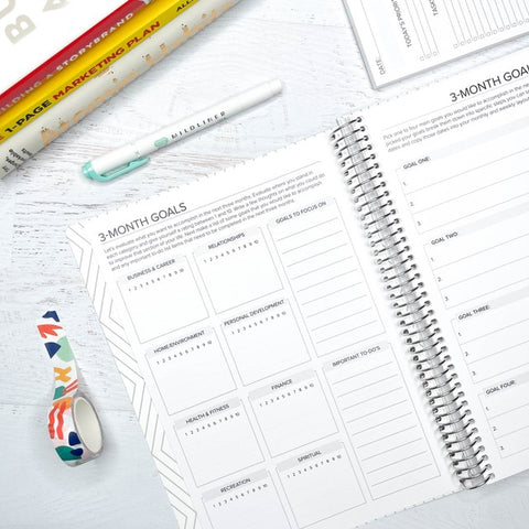 amplify planner quarterly goal setting pages