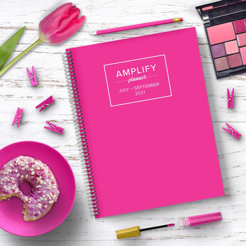 hot pink amplify planner