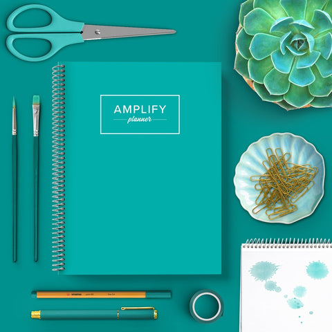 teal undated amplify planner