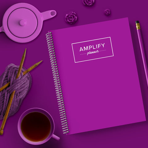 violet undated amplify planner