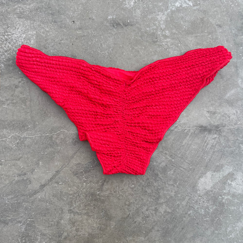 Mexican Chili Red Textured Tanga Bikini Bottom – MyBrazilianShop
