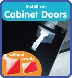 install on cabinet door without cradle