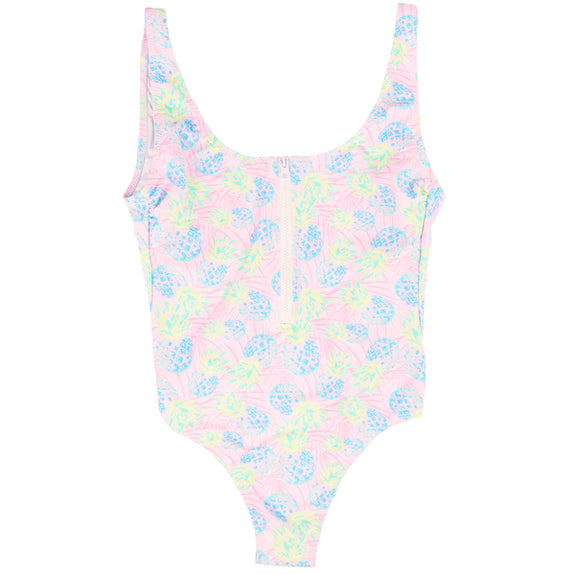 One Piece Zip Swimsuit Usa Palm