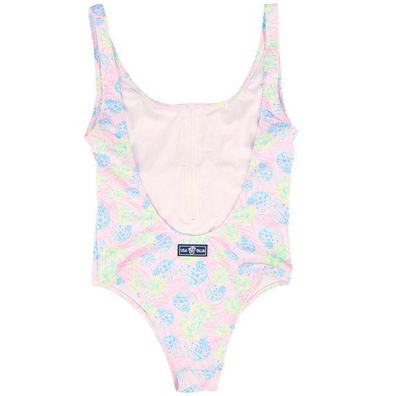 One Piece Zip Swimsuit Usa Palm