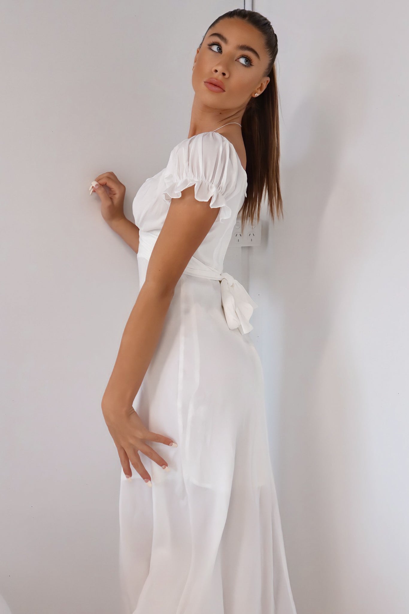 Claudia Midi Dress - White