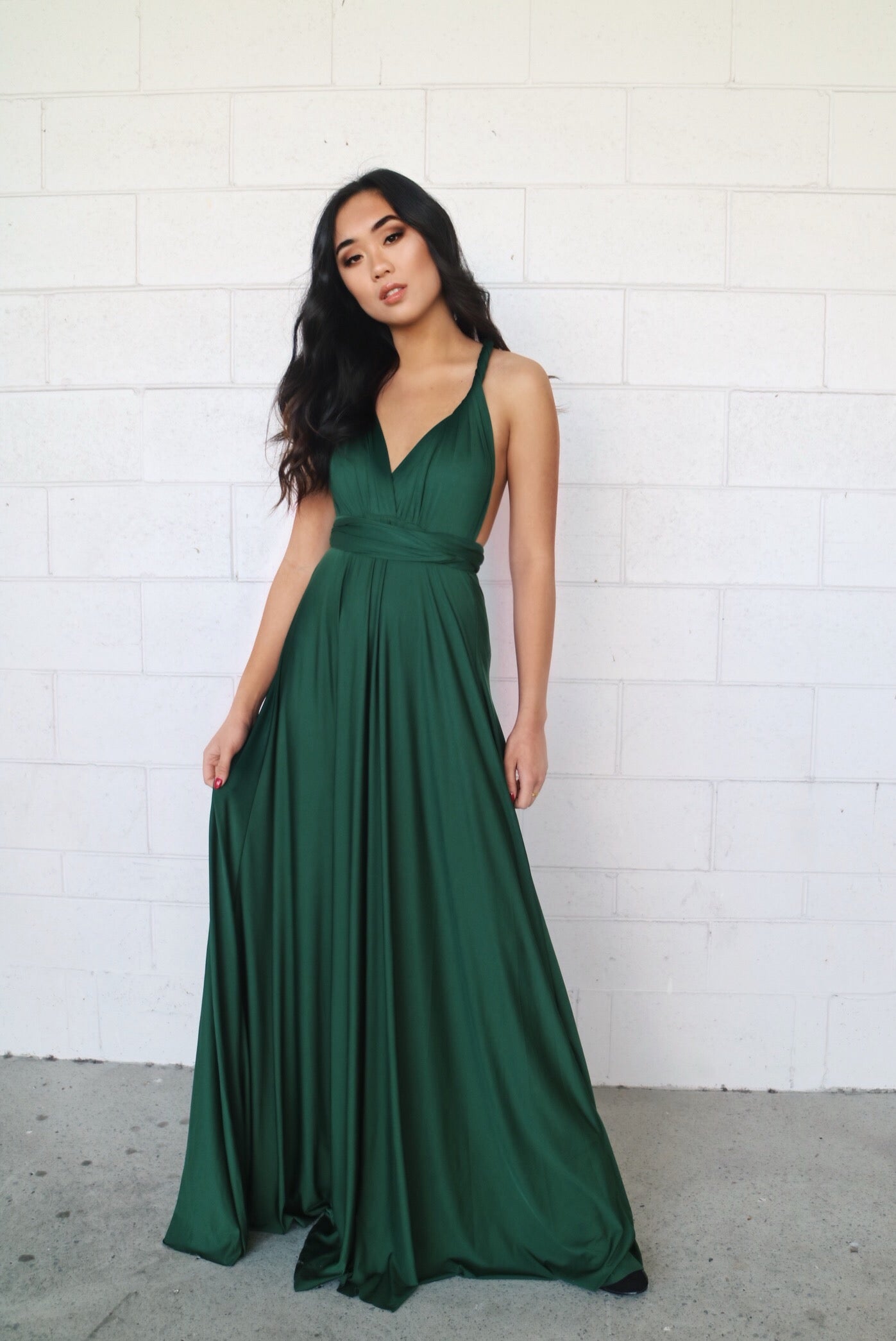 Pandora Multiway Gown - Green Jersey