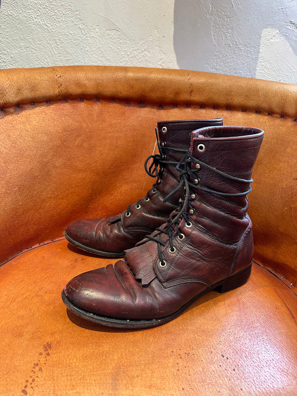 Vintage Black Leather Red Wing Lineman Boots 9D – DESERT MOSS VINTAGE