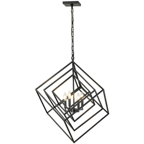 modern cage chandelier