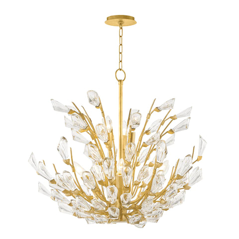 gold and crystal chandelier