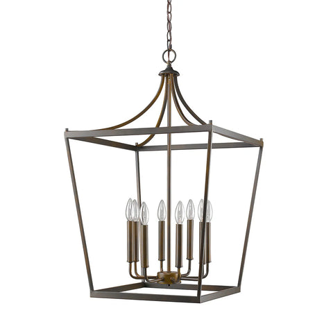 bronze cage chandelier