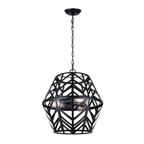 canarm geometric black chandelier