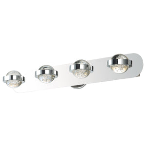 polished chrome bathroom lighting