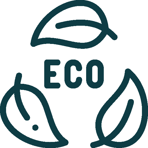 Eco-pictogram met bladere