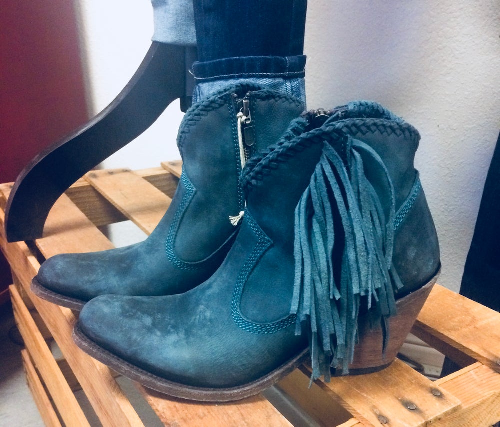 liberty black turquoise boots