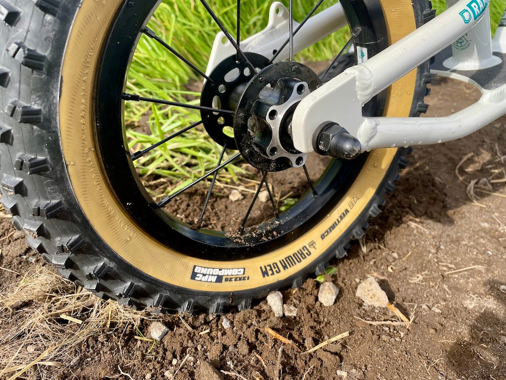 12 inch vee tyre on a balance bike