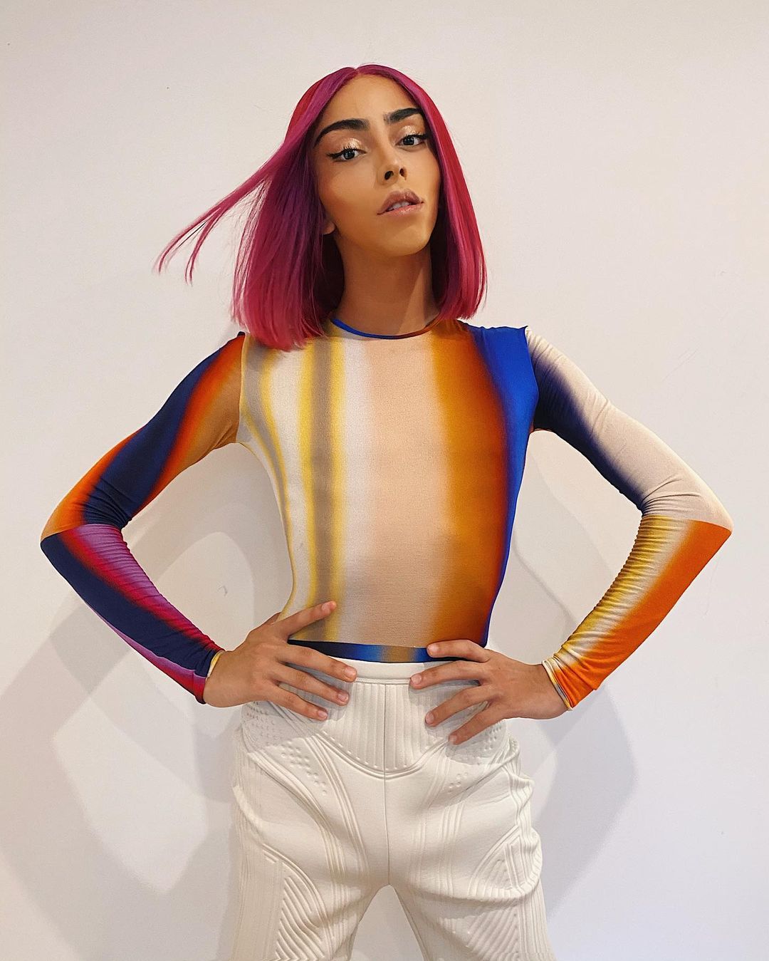 Bilal Hassani Cheveux rouge