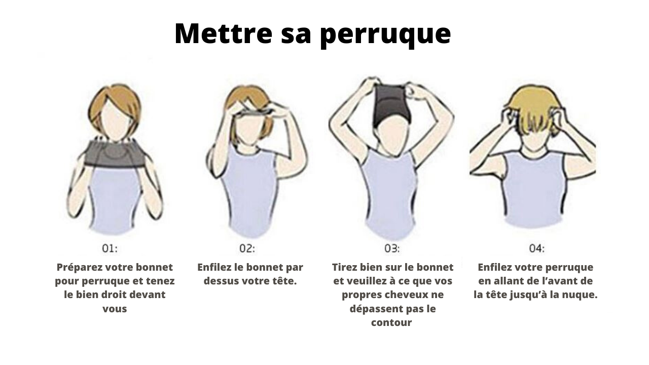 comment mettre sa perruque pour femme