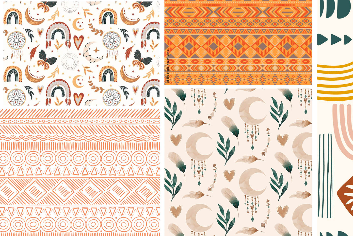 boho motifs and patterns