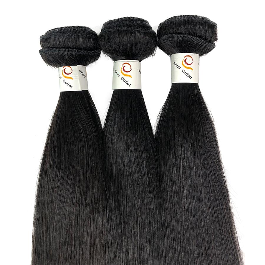 10A 3 Bundle Set Straight Raw Virgin Human Hair Extension 300g– eHair ...