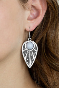 Paparazzi Accessories  - Take A Walkabout - Silver (Gray) Earrings