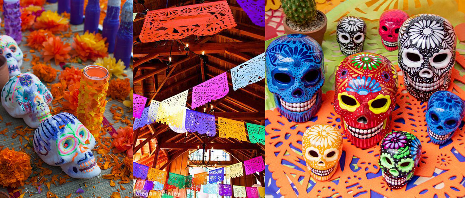 traditional decoration dia de muertos mexico