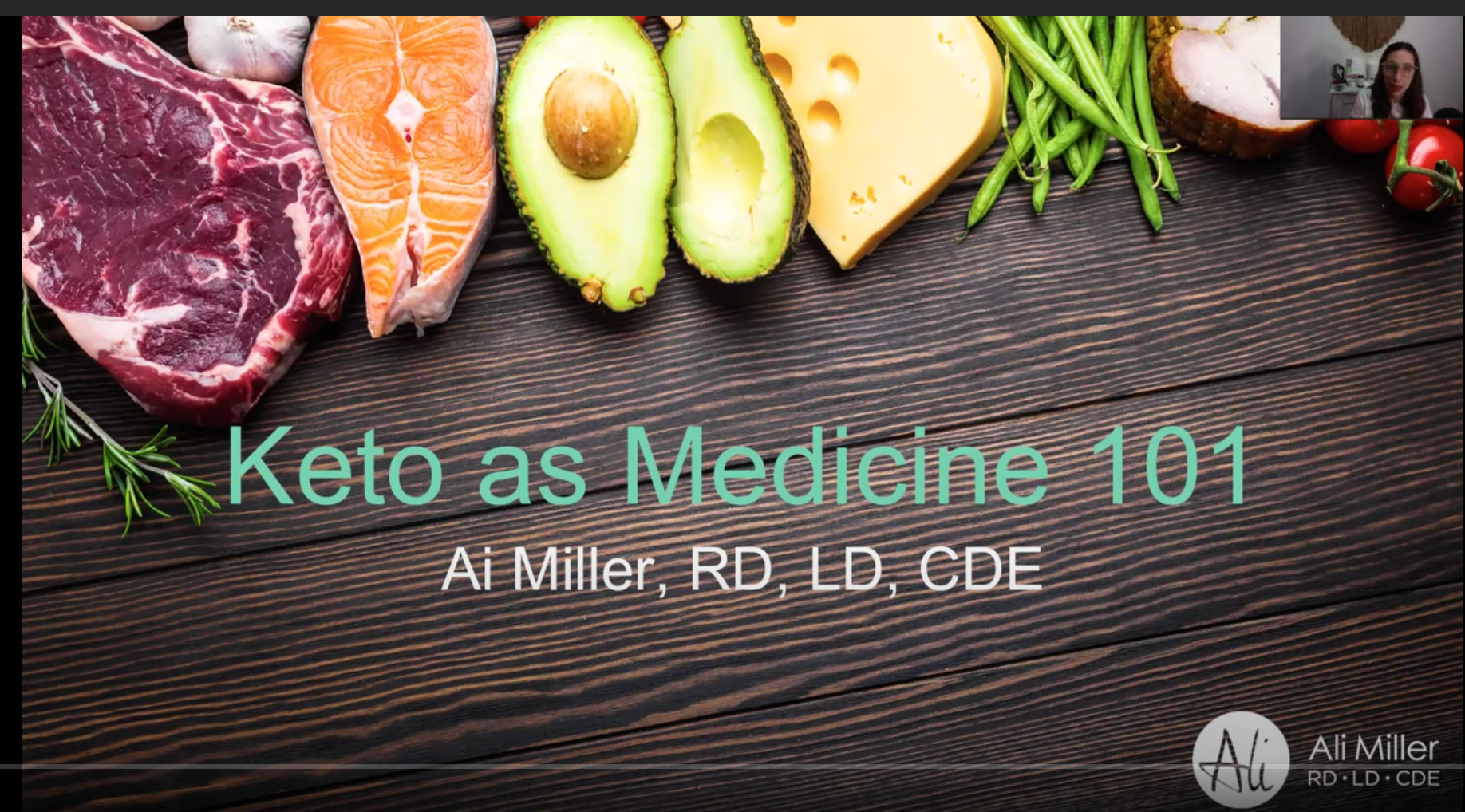 Watch Ketosis as Medicine 101 with Ali Miller RD  video