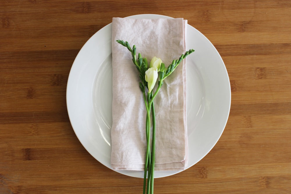 Blush Pink Linen Napkin Weddings Parties Events Hire The White Place