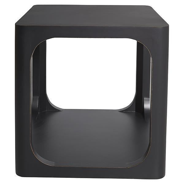 Cube Black Side Table Available The White Place Orange