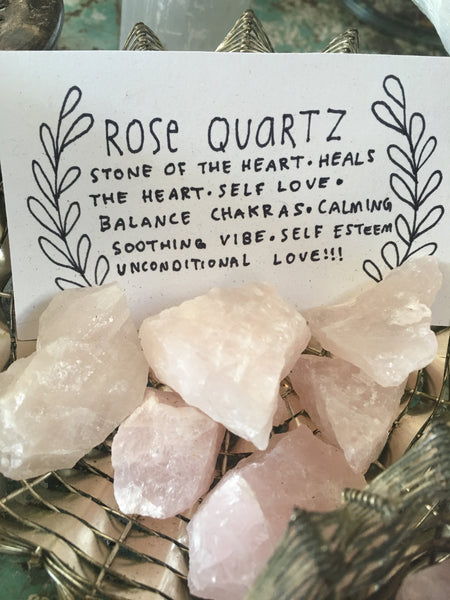 Raw Rose Quartz Crystal