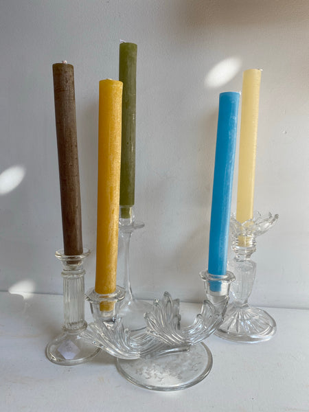 Spiral Taper Candles ~ 4 Colors