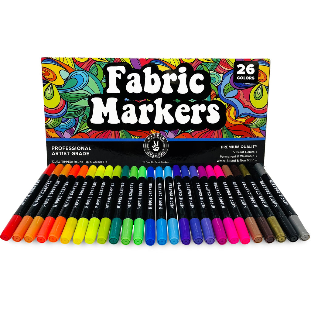 Colorations® Fabric Markers, Set of 12 Colors, Fabric Paint - Set of 3  Colors