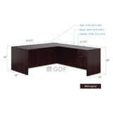GOF Double 6 Person Workstation Cubicle (C-12'D x 18'W x 6'H) / Office Partition, Room Divider - Kainosbuy.com