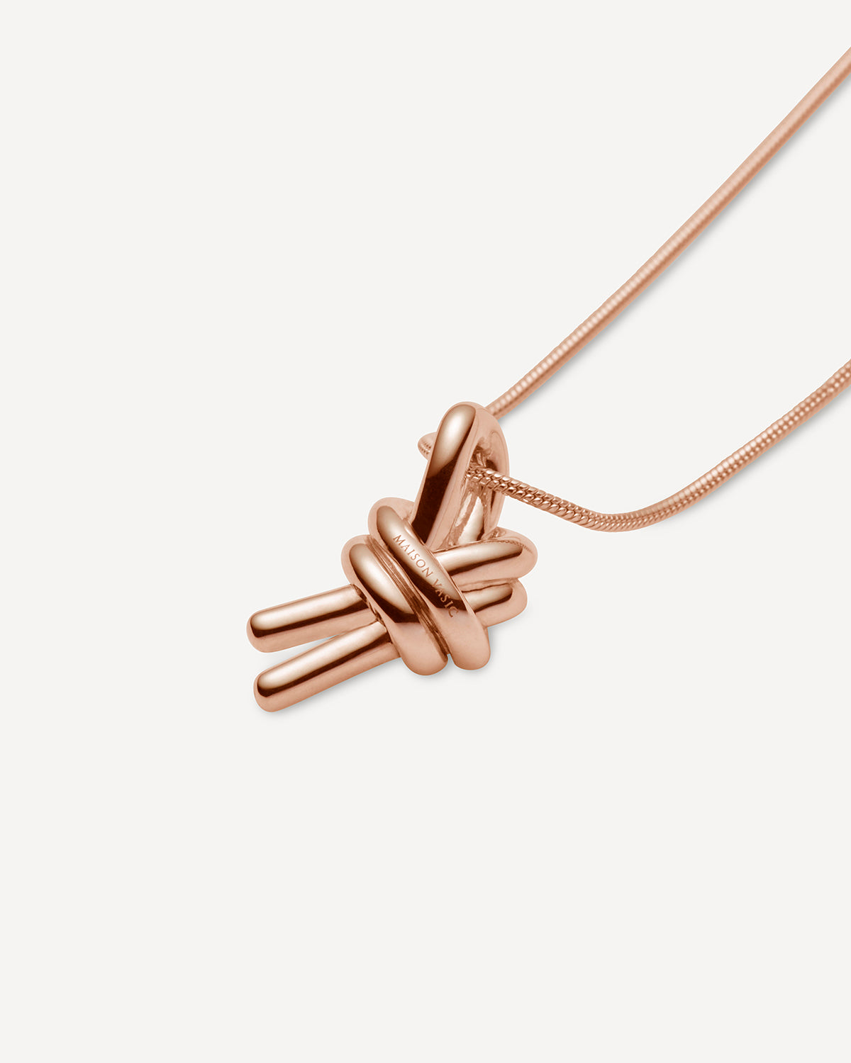 Knot Necklace - Rose Gold – VASIC