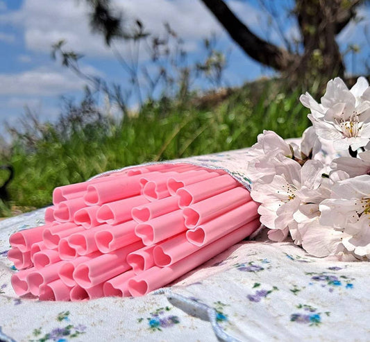 Smiley Face Silicone Straw Topper Cover Charm Taupe Hot Pink