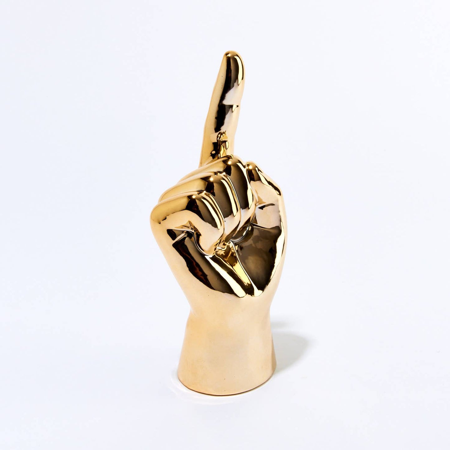 Gold Finger Pointing hand Tabletop decor - 9" tall
