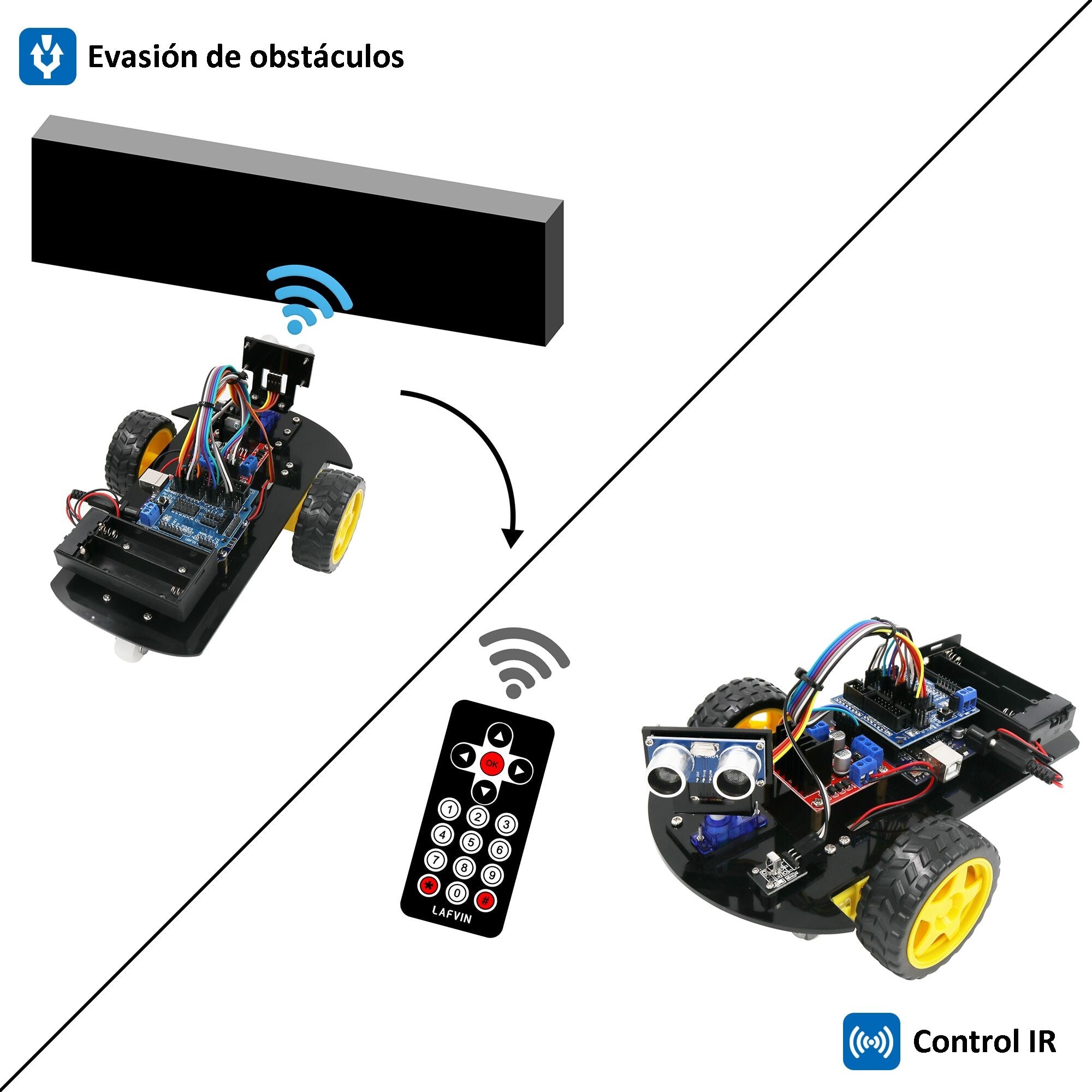 Kit Arduino Diy Robot Auto 2wd Con Control Remoto Activa Soluciones Tecnológicas 6094