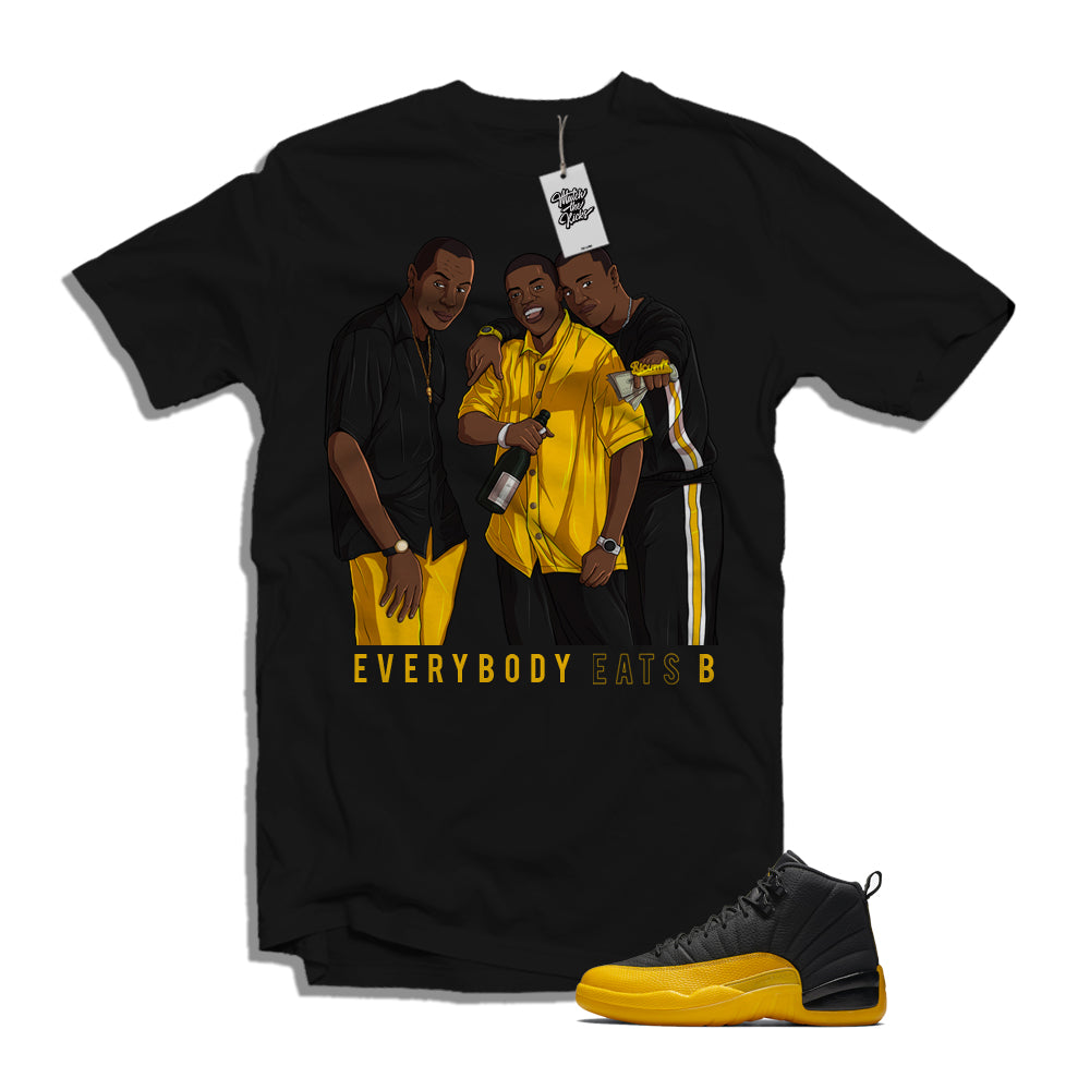 university gold jordan 12 shirt