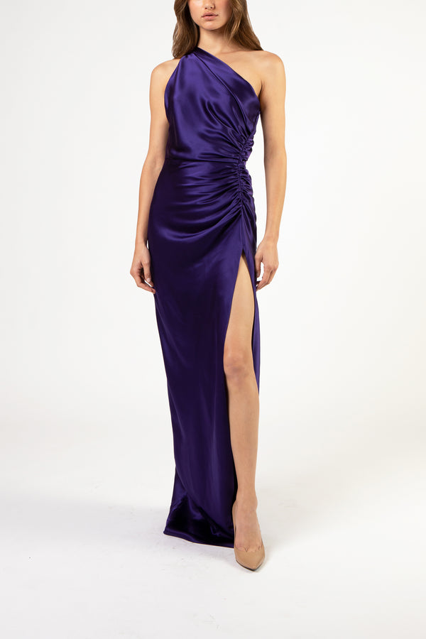 Halter tie neck backless gown - celestine