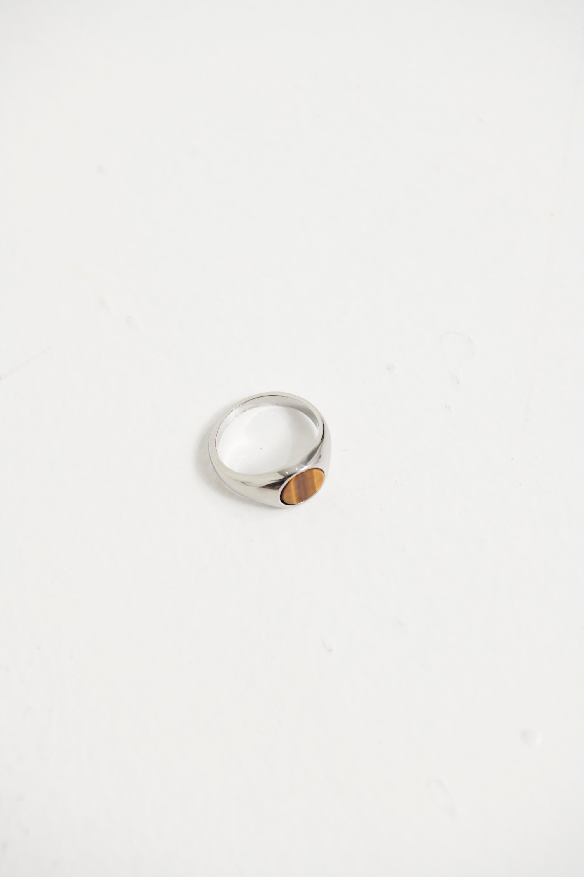 NTH Signet Ring Brown/Silver