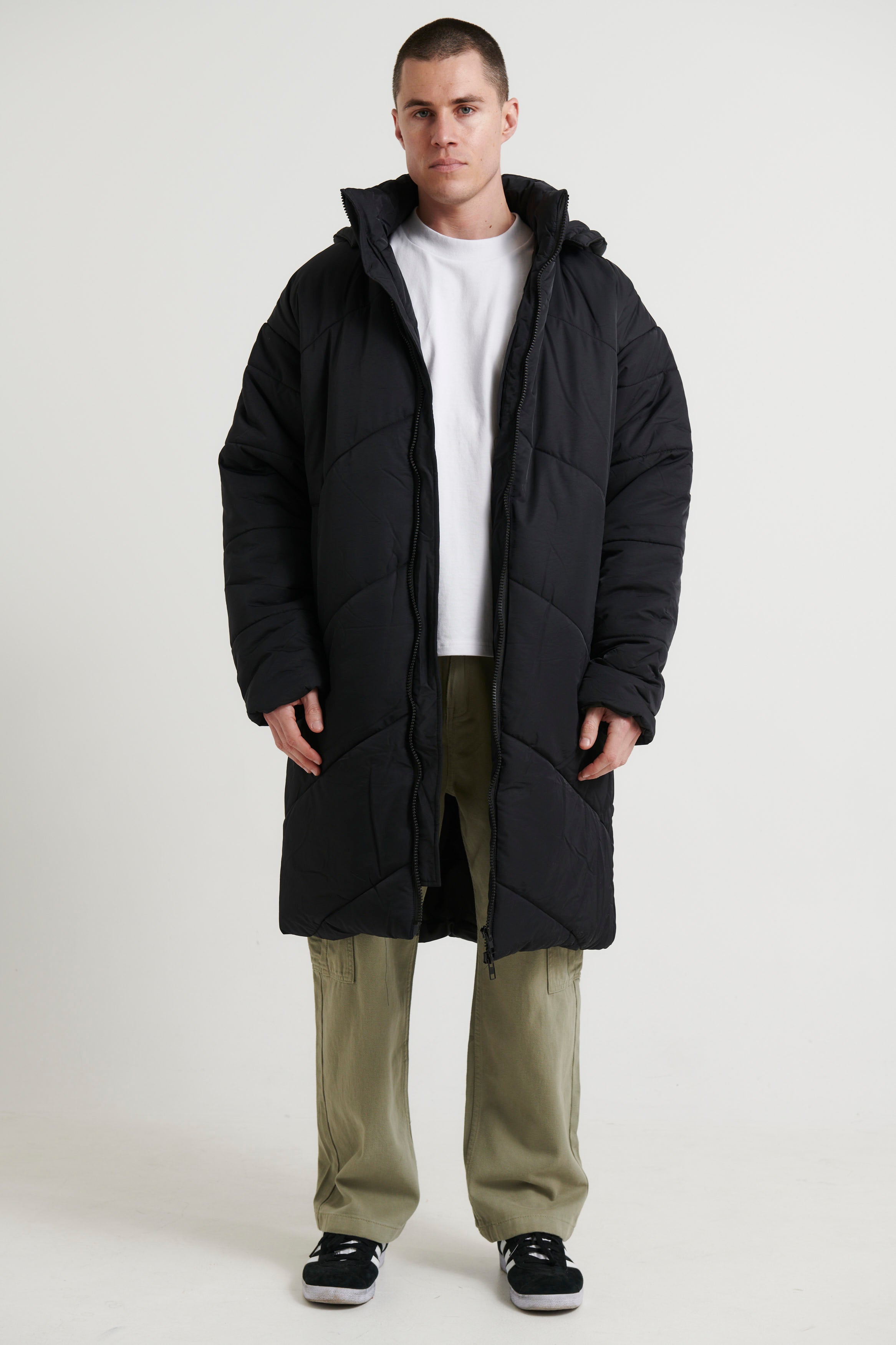 NTH Long Puffer Jacket Black