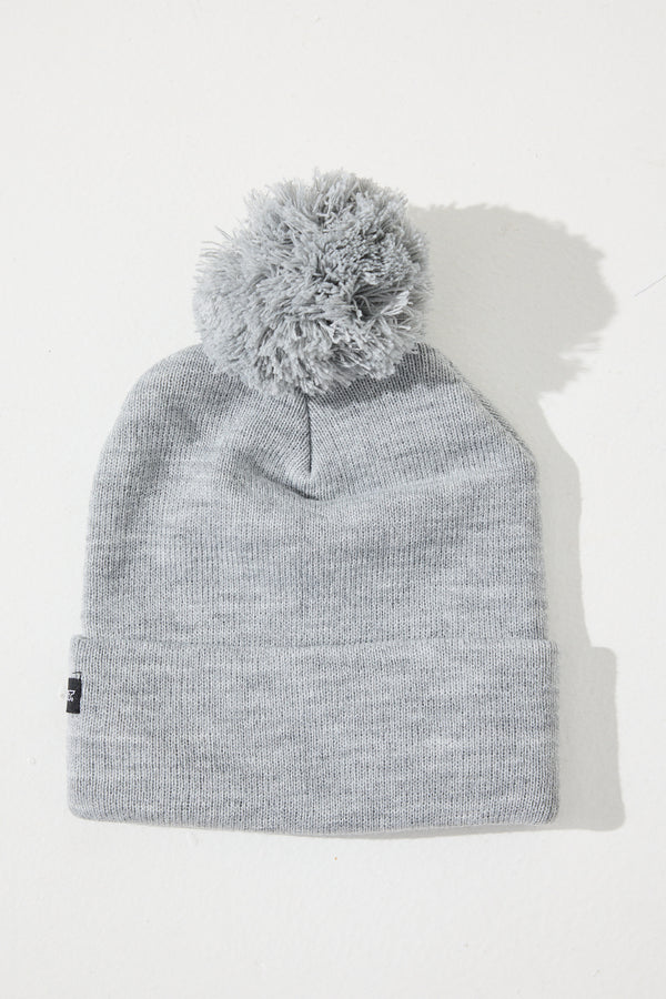 Pom Grey Pom Dark Flexfit Beanie