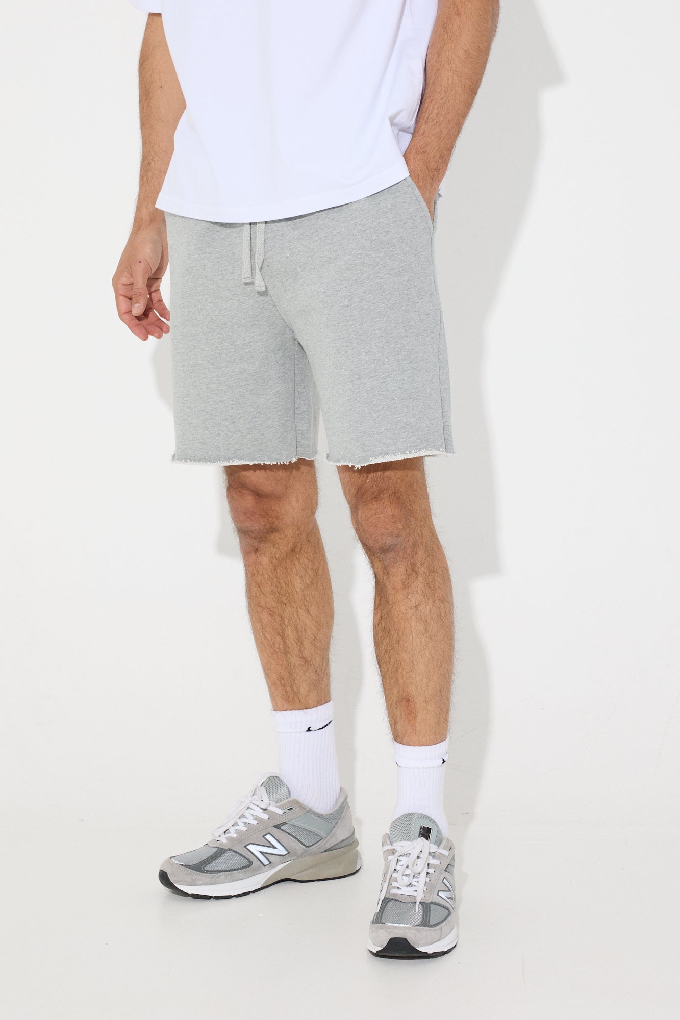 NTH Heavyweight Fleece Short Grey - FINAL SALE