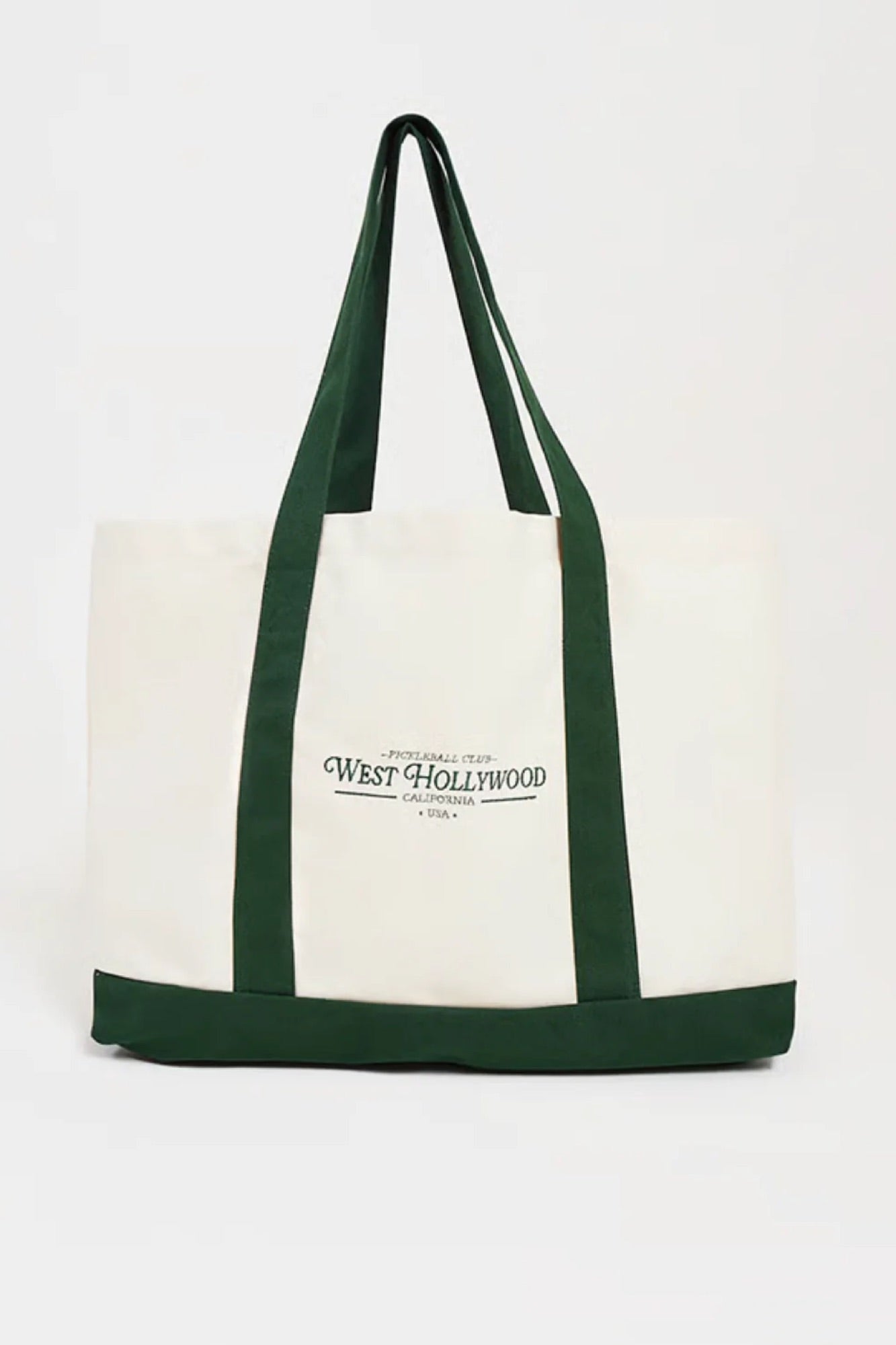 West Hollywood Tote Bag Ivory/Bottle