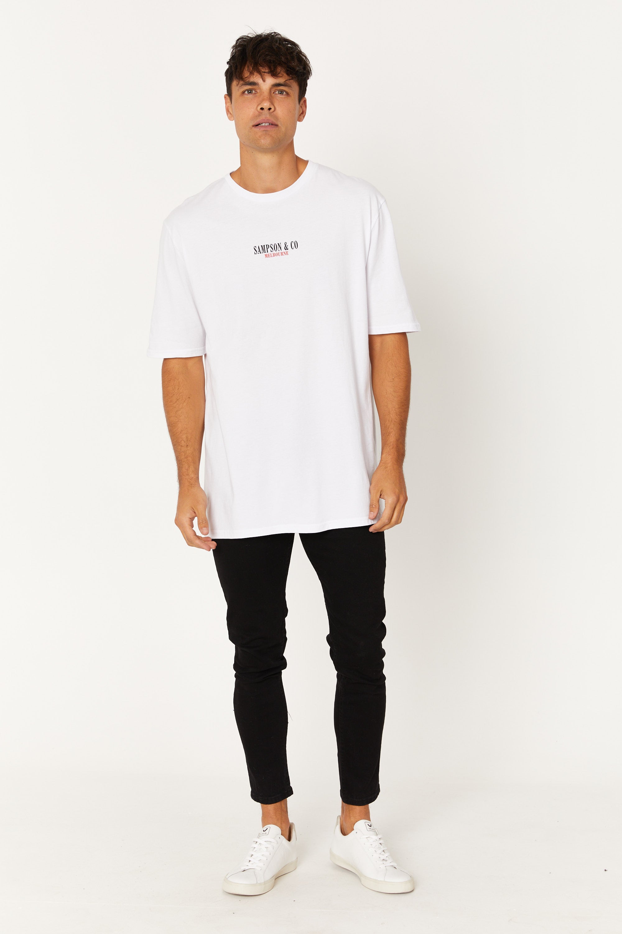 Washed Tee Sampson Melbourne White