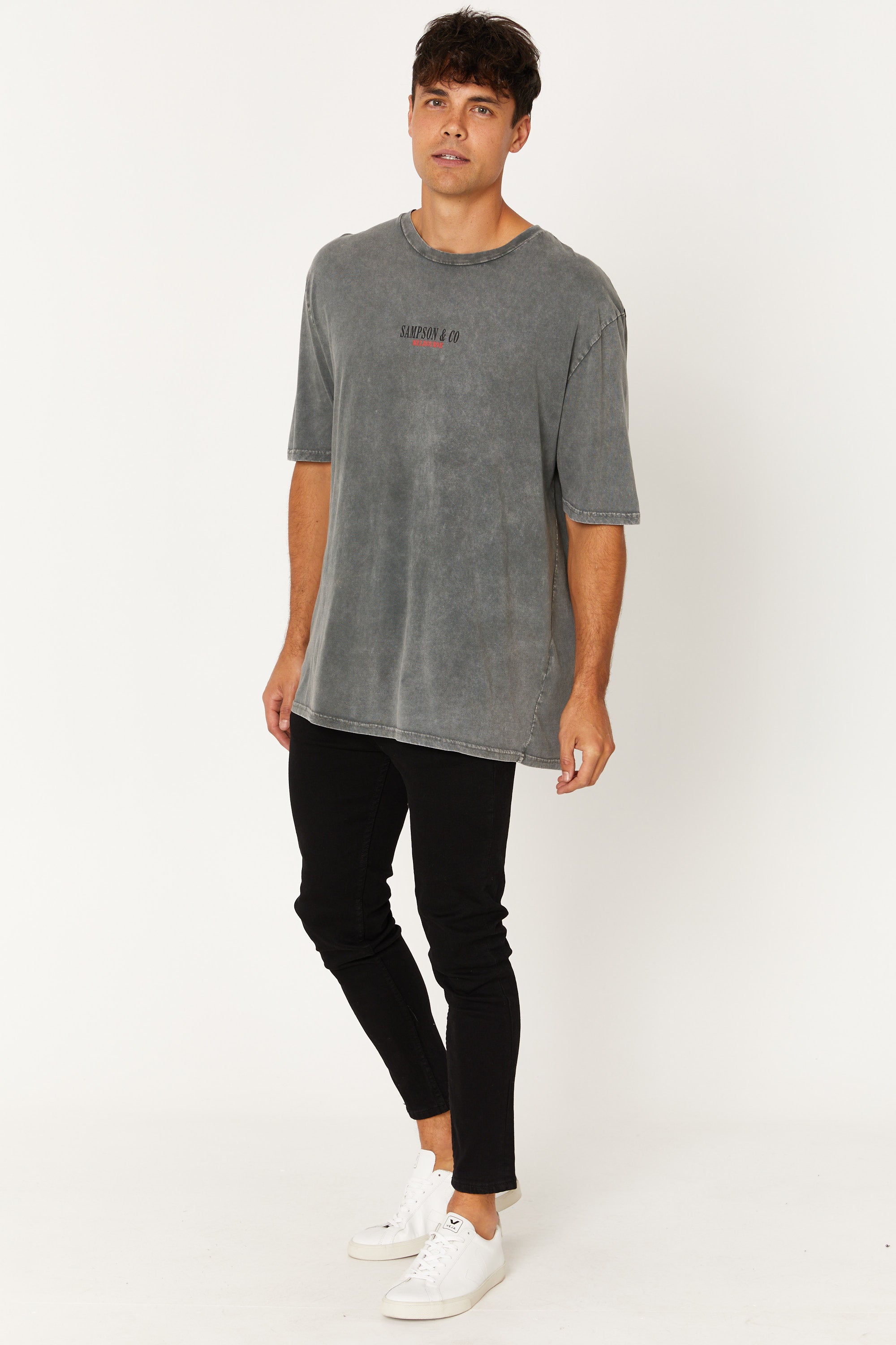 Washed Tee Melbourne Grey