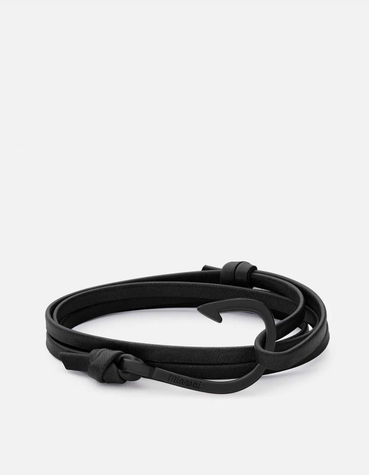 Miansai Hook On Leather Bracelet