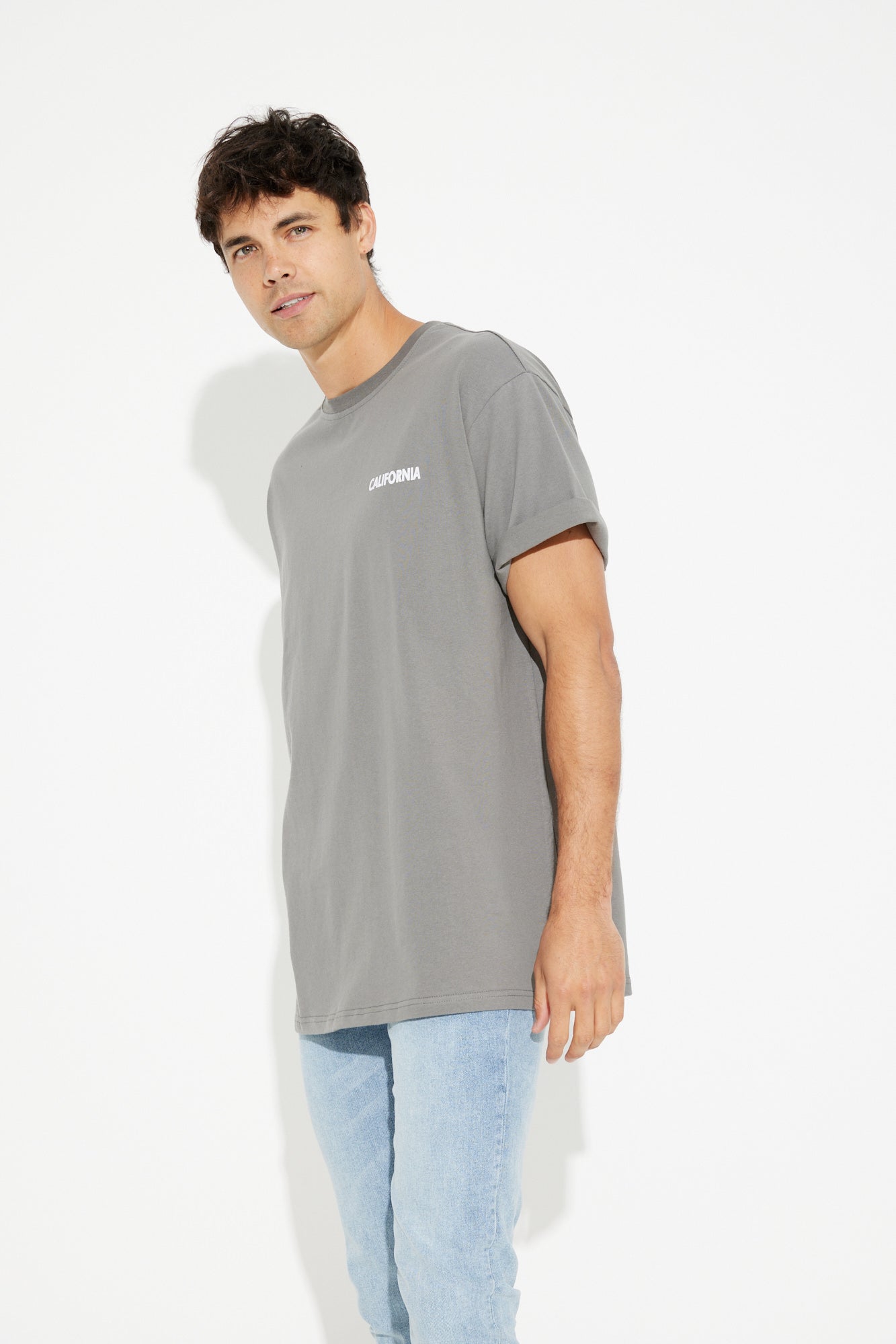 Abel Street Tee California Charcoal