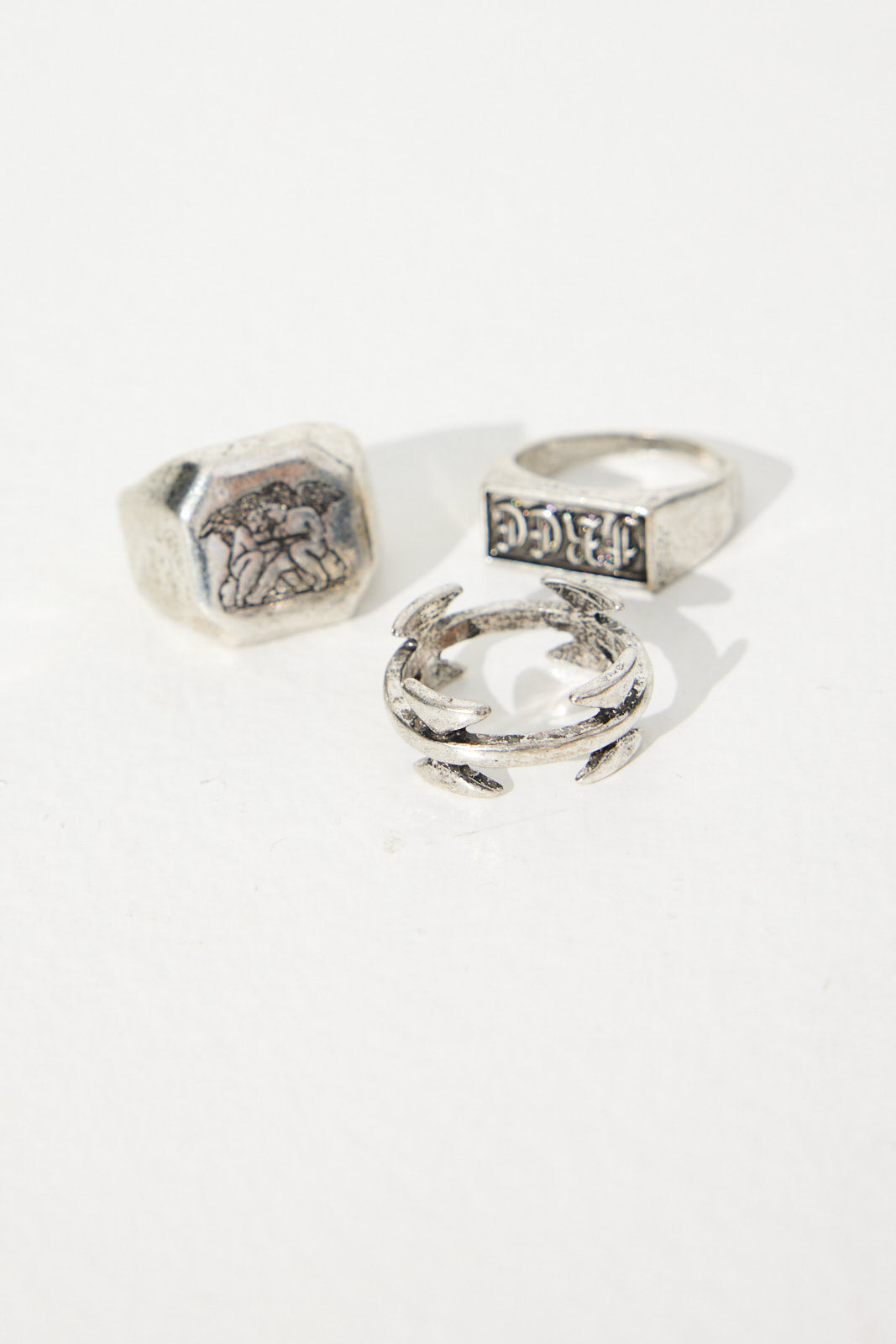 NTH Angel Ring Set Silver